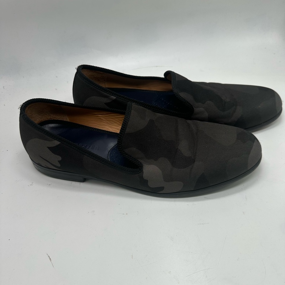 Duke Dexter Camo Black Gray Loafers Size 13 US 12 UK Handmade In England $280